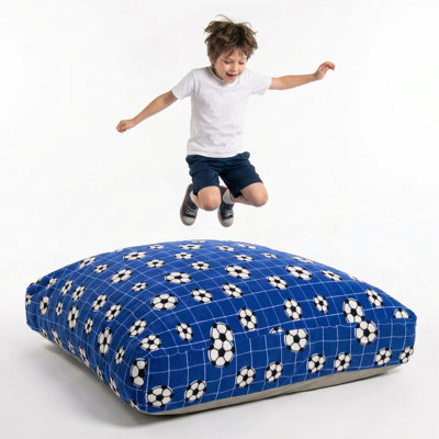 Sensory Crash Pad for Kids & Adult – Crash Mat with Foam Blocks, Removable and washable with Non-Slip Bottom, Fleece Soft Fabric Sensory Pads, Landing Mat for Jumping, Relaxing & Play - 48" x 48"