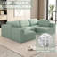 104,32 * 70,86 Canapé-lit modulaire modulaire, canapé modulaire avec méridienne et repose-pieds, ensemble modulaire convertible en forme de U. Éponge compressée. (Combo 3A + 2B)-1817398344