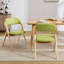 Chaise rembourrée empilable rembourrée et rembourrée-114115397