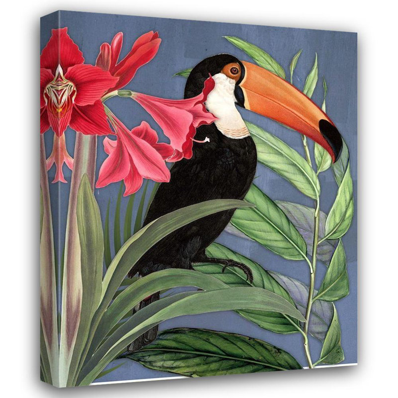 «Red Barrel Studio® Smith, Karen Gallery, art sur toile tendue: Jungle du Toucan I 81413, H 45 po x l 36 po