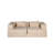 Compression Sofa,Convertible Floor Sofa Bed With Fixed-Shape Frame, Loveseats Boneless Modular Sectional Sofa,No Assembly Required,Chenille Fabric,For Living Room Bedroom,Beige-218041695