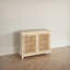 Rowan Mango Wood and Cane 2-Door Cabinet with 2 Shelves-75895435