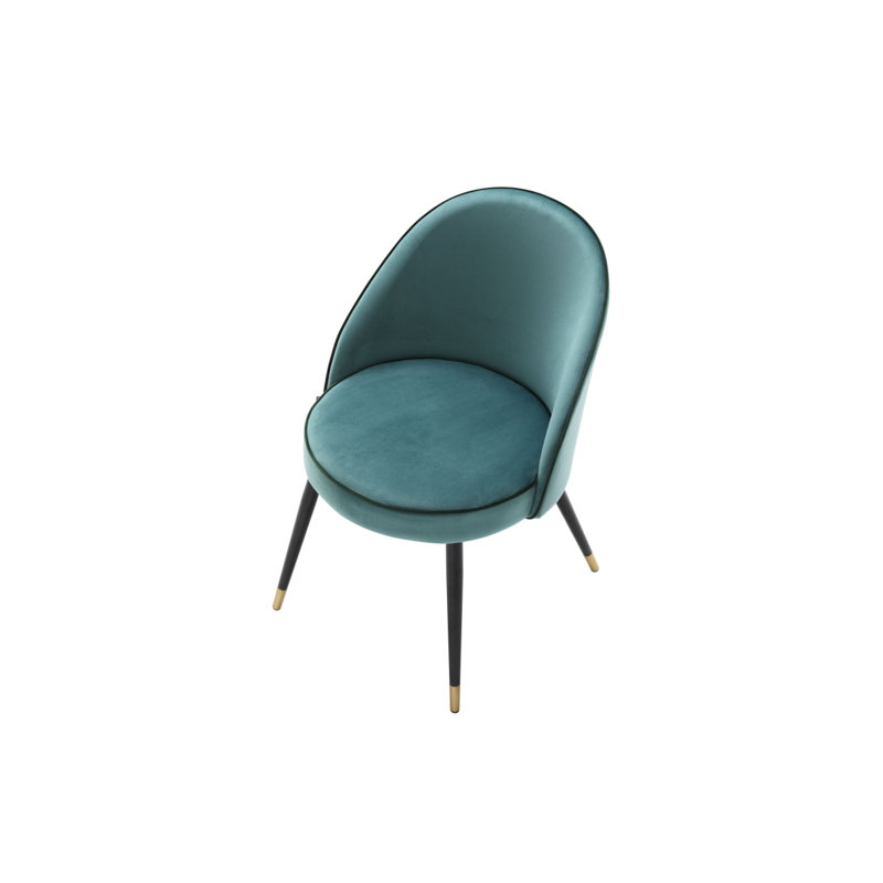 Upholstered Dining Chair, Turquoise