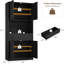 Armoire de cuisine de 70 po de hauteur avec comptoir, armoire cannelée avec portes et tiroir pour la salle à manger-85261401