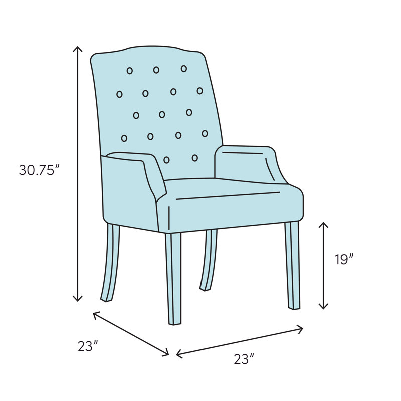 Cornella Upholstered Arm Chair, Green