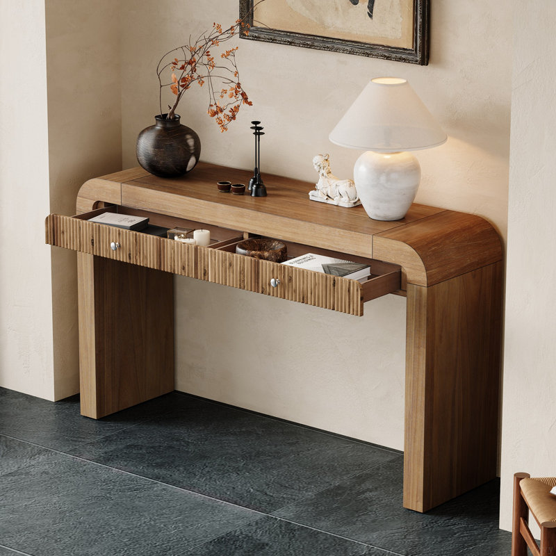 Mukades 54.3''W Console Table, Natural