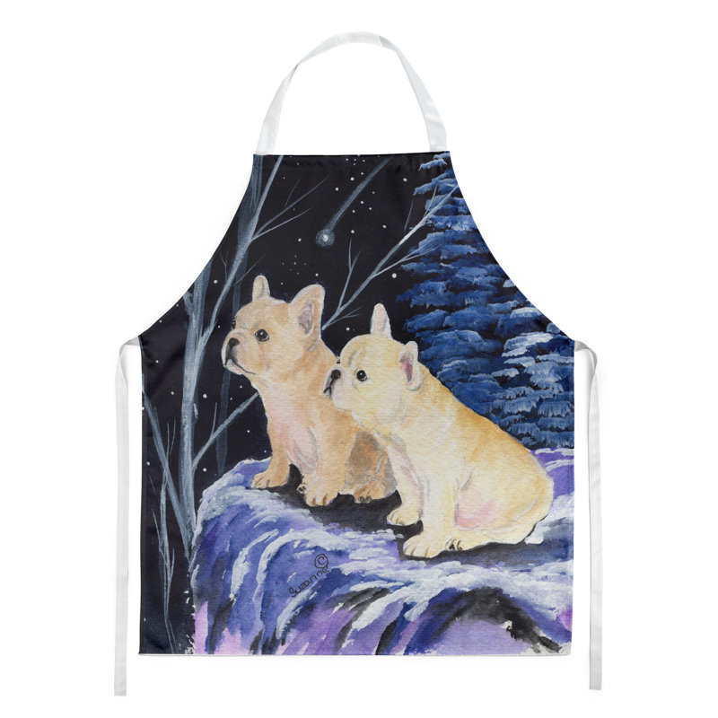 Tablier de bouledogue starry night french