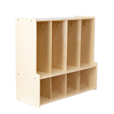 Solid Wood 2 - Tier 37'' School Locker