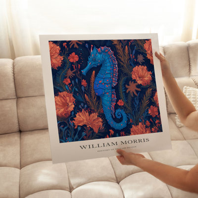 Animaux, reproduction d'art sans cadre William Morris Seahorse Cottage