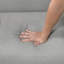 Revêtement en tissu de polyester gris classique pour siège simple