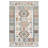 Moroccan Handmade Tufted Wool/Cotton Area Rug in Ivory/Blue-607524701