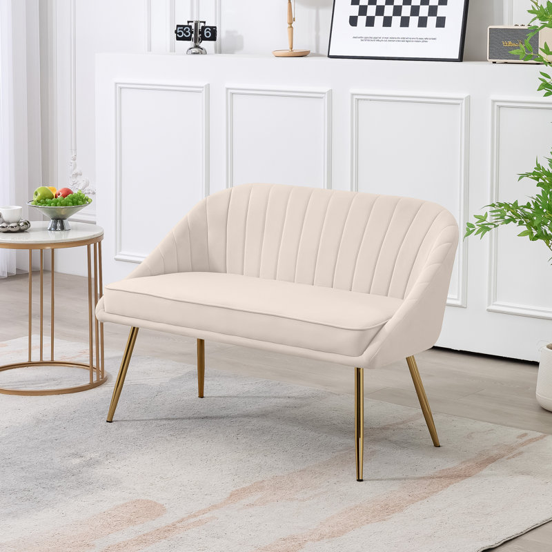 Causeuse rembourrée Tarrsus, Beige