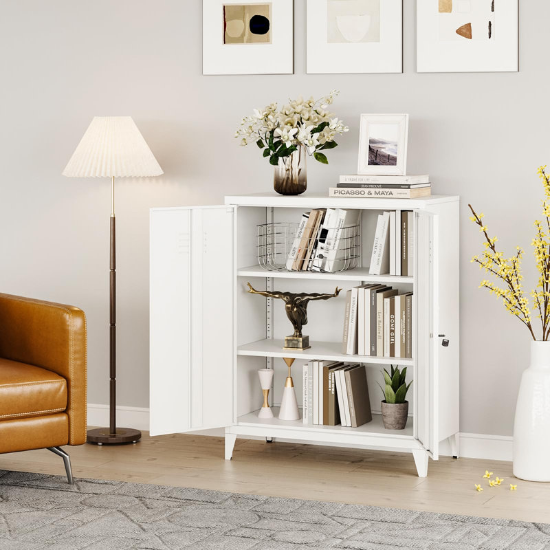 Latedra 31.5'' Wide Storage Cabinet, White