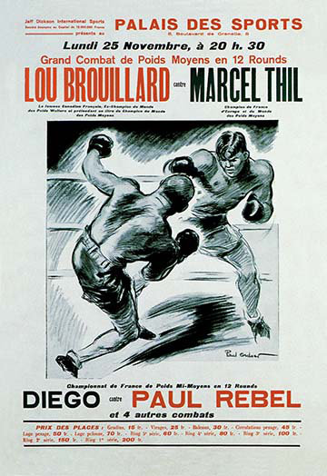 Publicité rétro pour combat grand combat, H 66 po x l 44 po x P 1,5 po
