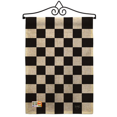 En toile jute gagnants centres d’intérêt sports impressions de polyester de 2 côtés 19 x 13 po ensemble de drapeau