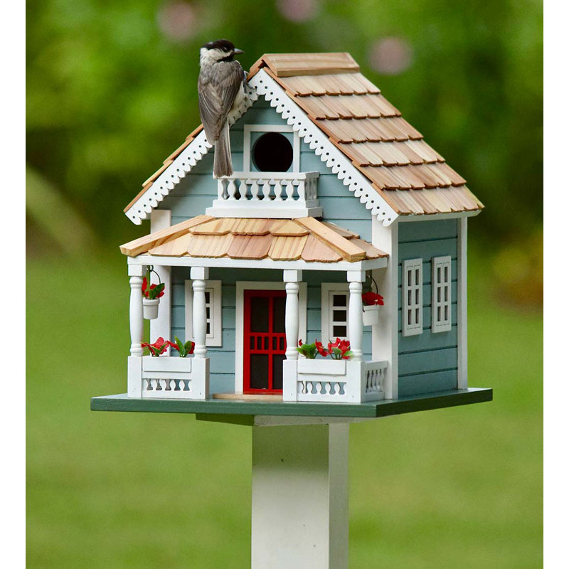 Welcome Home Wooden 10 in x 10.25 in x 8.5 in Birdhouse