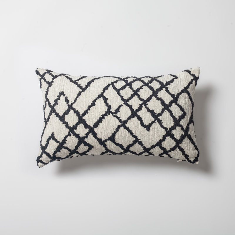 Valier Geometric Rectangular Lumbar Cushion