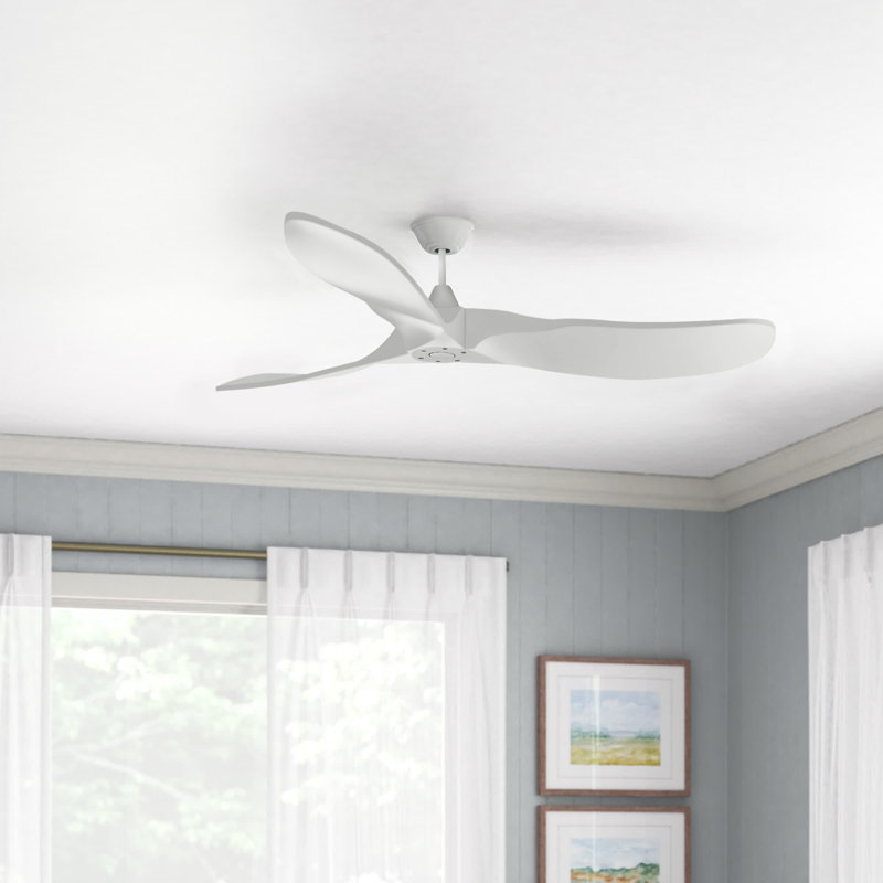 Obsidian Ceiling Fan, 88 inches, Matte White