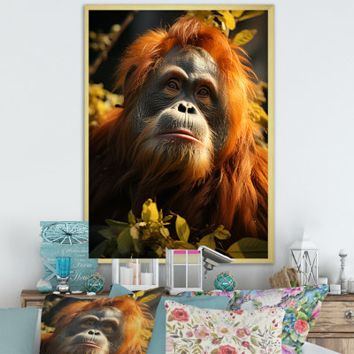 Orang-outan des singes dans la jungle ensoleillée