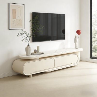 Simple Cream Style Design TV Cabinet