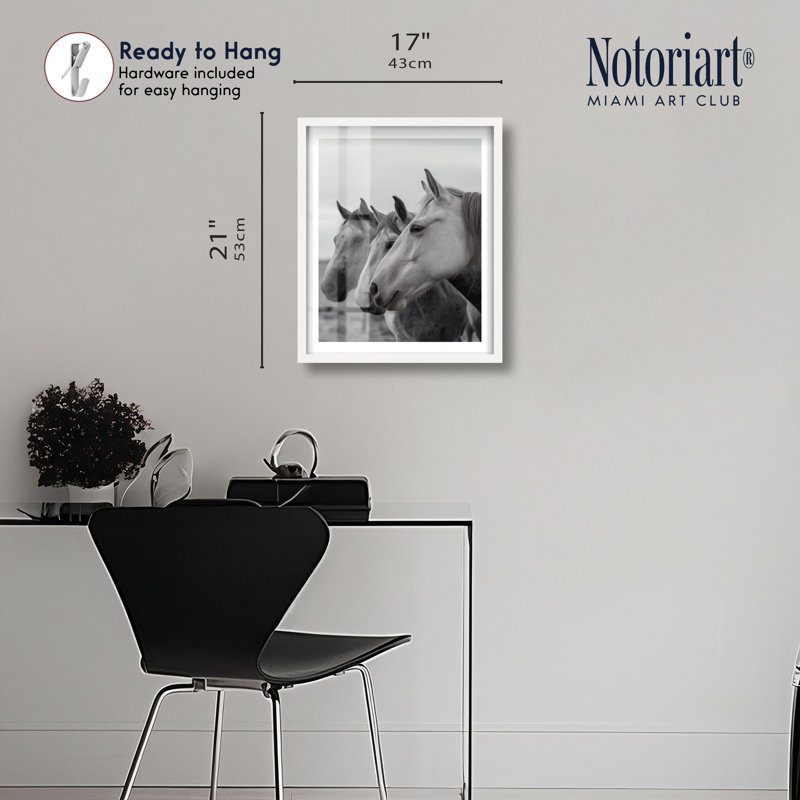 Art mural de salon Noble Beasts IV Shadowbox par Notoriart, cadre blanc, 16 x 20, 21"H x 17"W, White Frame