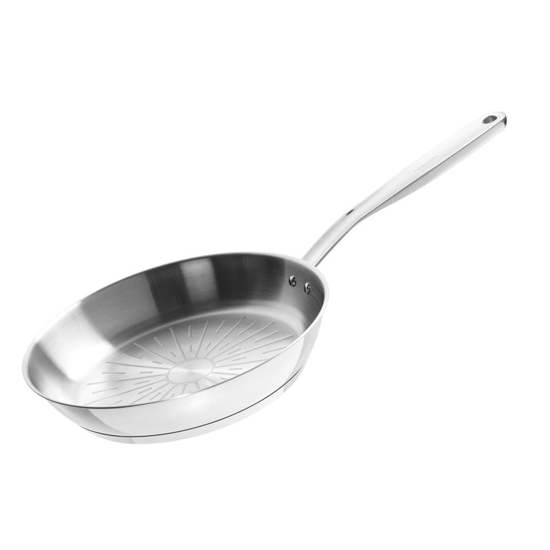 All Steel Stainless Steel Non-Stick Frying Pan, 9.45'' W