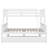 Twin Over Full Rubber Wood Bunk Bed With Trundle, Convertible Ladder And Guardrail, Detachable-585777789-603021755