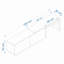 Meuble télé élégant, blanc et pin atlantique, 70,9 po x 11,8 po x 23,6 po | 100% aggloméré enduit de mélamine pour plus de durabilité | Design moderne parfait pour le salon, solution de rangement élégante pour les téléviseurs et les médias-1237081185
