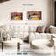 Fresque de la truite rouge sur fond blanc-107670734