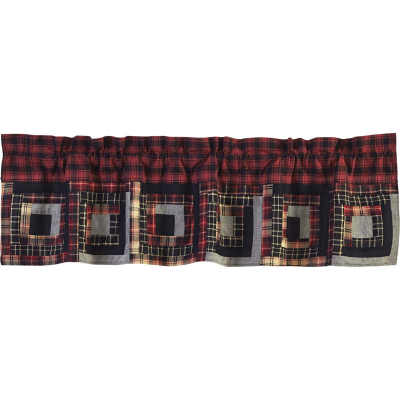 Cantonnière en coton Dorval Patchwork, H 16 po x l 60 po x P 2 po