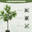 Fausse plante en pot, arbre artificiel réaliste Laurel, vert