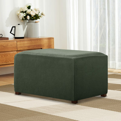 Pizarro Box Cushion Ottoman Slipcover