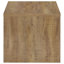 Ensemble de 2 tables basses et tables d'appoint de style ferme moderne avec plateau relevable, fini mangue-1976330618