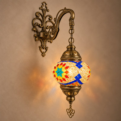 Rijwana Glass Armed Sconce