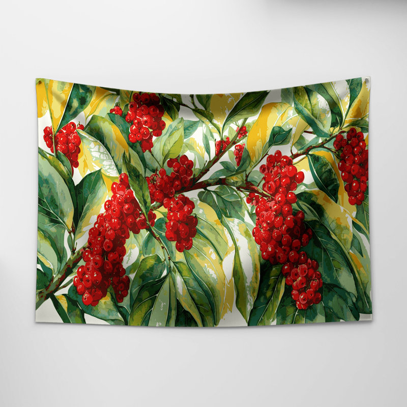 Tapisserie murale «Fruit Miracle Fruit», 88 po x 104 po