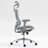Breathable Mesh High Back Office Chair With Adjustable Lumbar Support, Height-Adjustable , 3D , Grey Color, Art Style For Environment, Foam Filler Design Work, Fill-1145441739