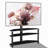 35.4 Inch Black Multi-Function Tv Stand Height Adjustable Bracket Swivel 3-Tier