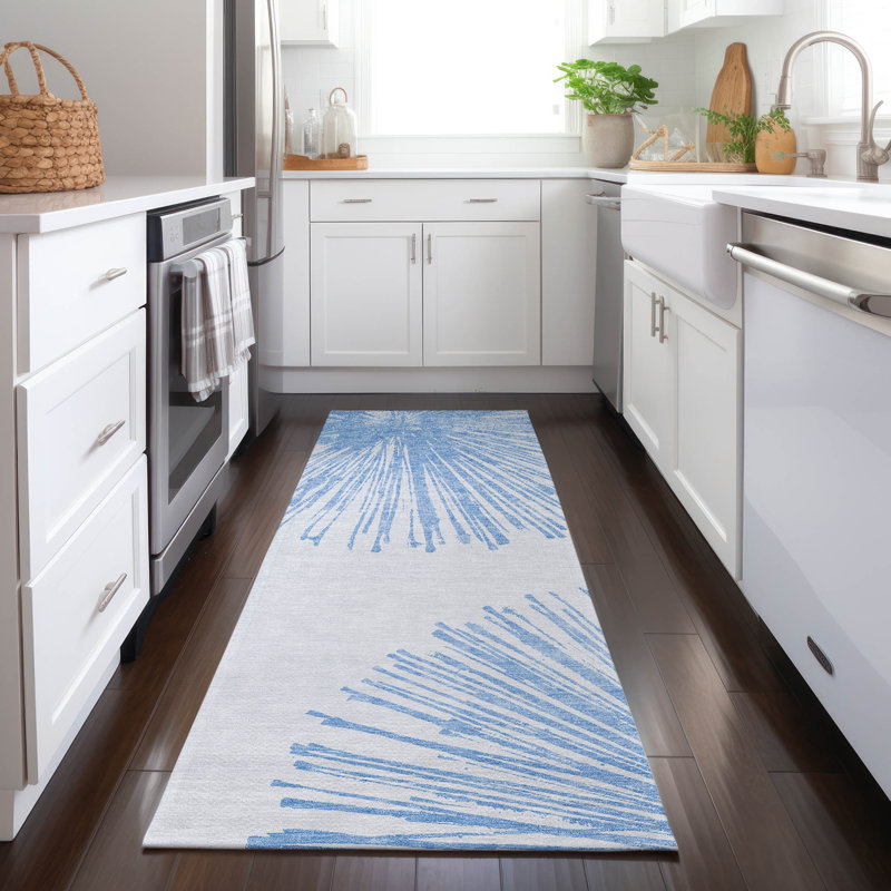 Abstract Indoor / Outdoor Rug, Runner 2'3" x 7'6"