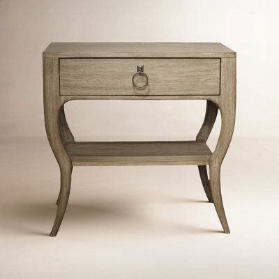 Regan 1-Drawer Oak Nightstand