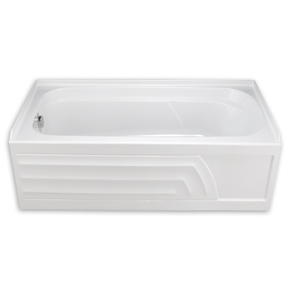 Colony 60" Alcove Soaking Bathtub, White, Left
