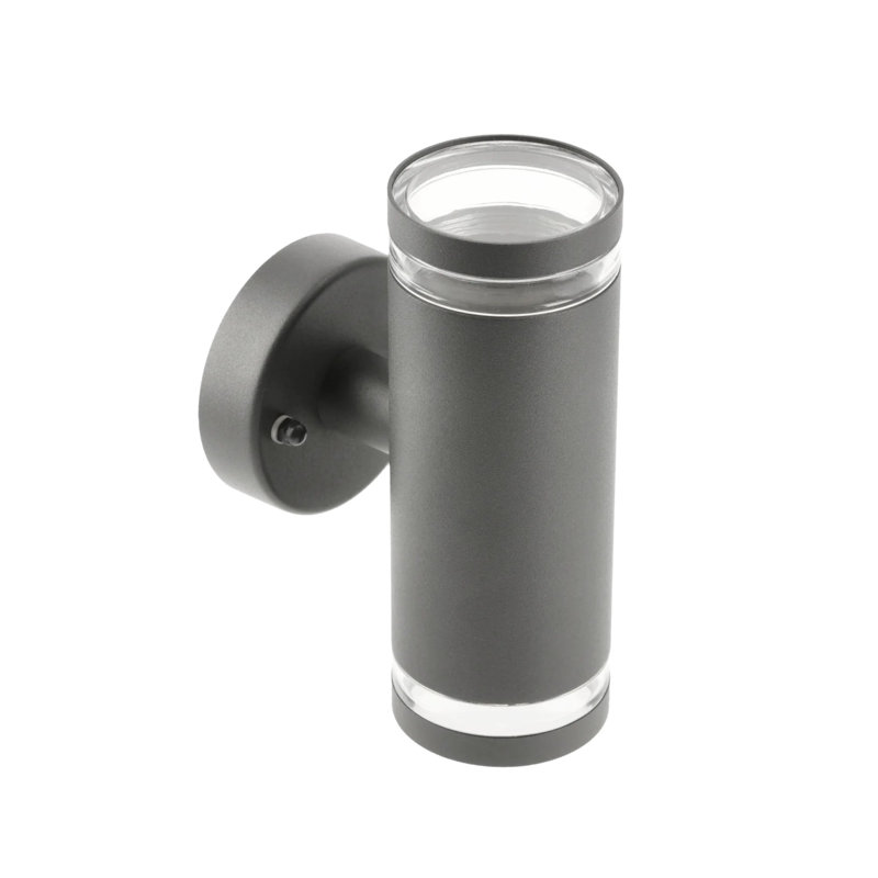 Breckynn 14cm H Outdoor Wall Lantern, Dark Grey