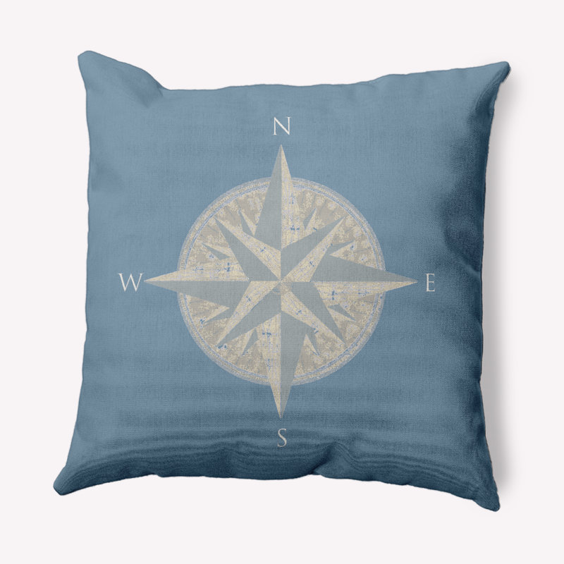 Geometric Reversible Throw Pillow, Dusty Smoke, 16" x 16"