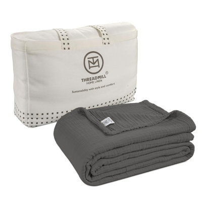 Threadmill 100% Cotton Muslin Blanket