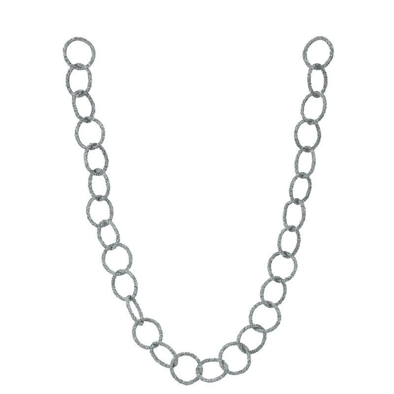 Guirlande 60 ", Argent argent