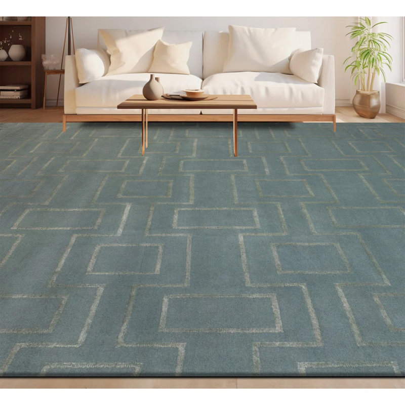 Hand Knotted Indoor Rug, Rectangle 6' x 9'