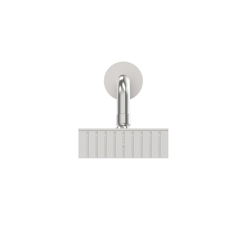 Pomme de douche entièrement réglable et autonettoyante, Nickel brossé