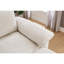 Méridienne surdimensionnée 51 po en chenille douce avec repose-pieds de rangement amovible (beige)-758467570