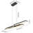 Frode 5 - Light Kitchen Island Pendant 42 Inches Linear Chandelier LED with Remote Control-1670062749-1670062818