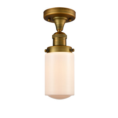 Saroyan Glass Semi Flush Mount