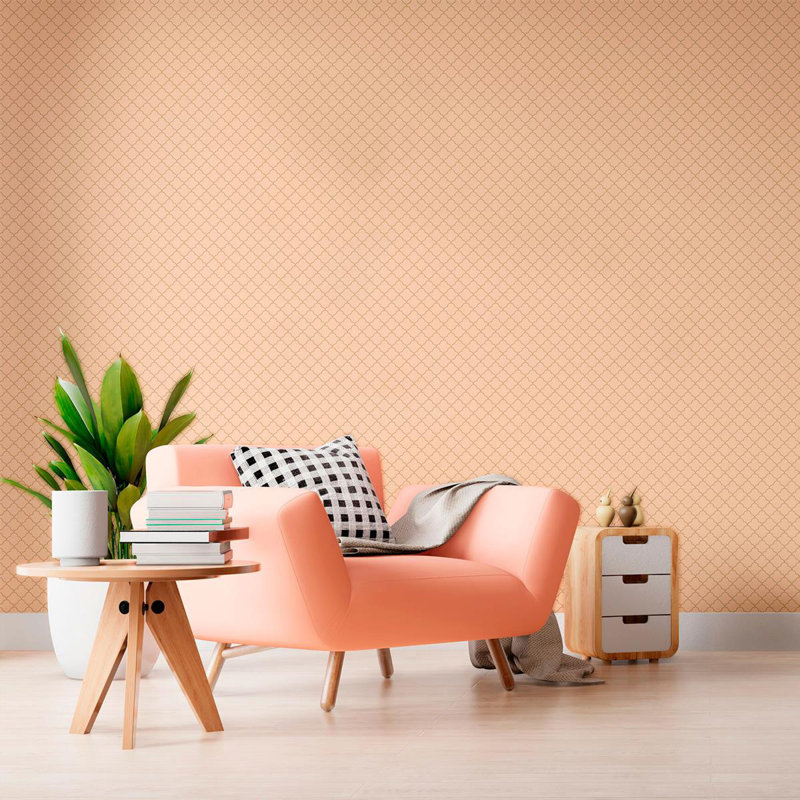 Rouleau de papier peint Delauter Morrocan, L 10,5 po x l 24 po, Mauve